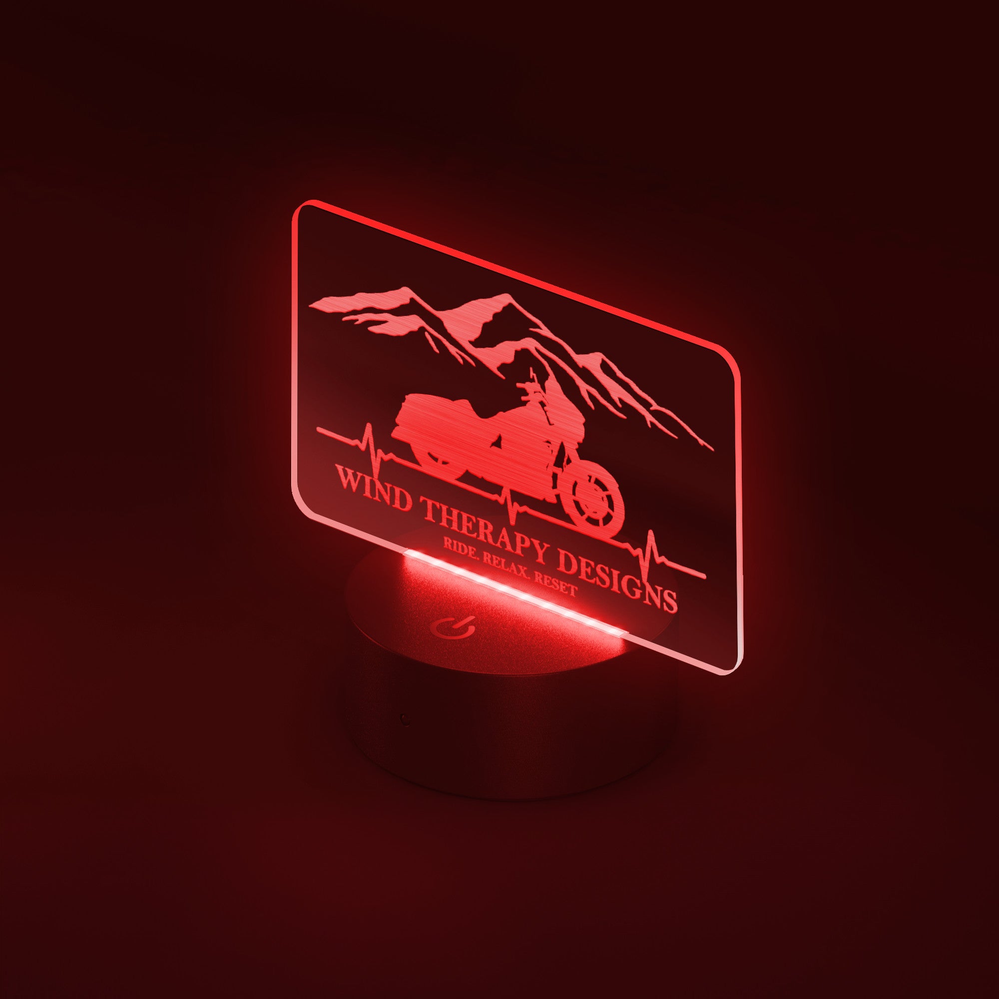 Ride Relax Reset Acrylic Sign
