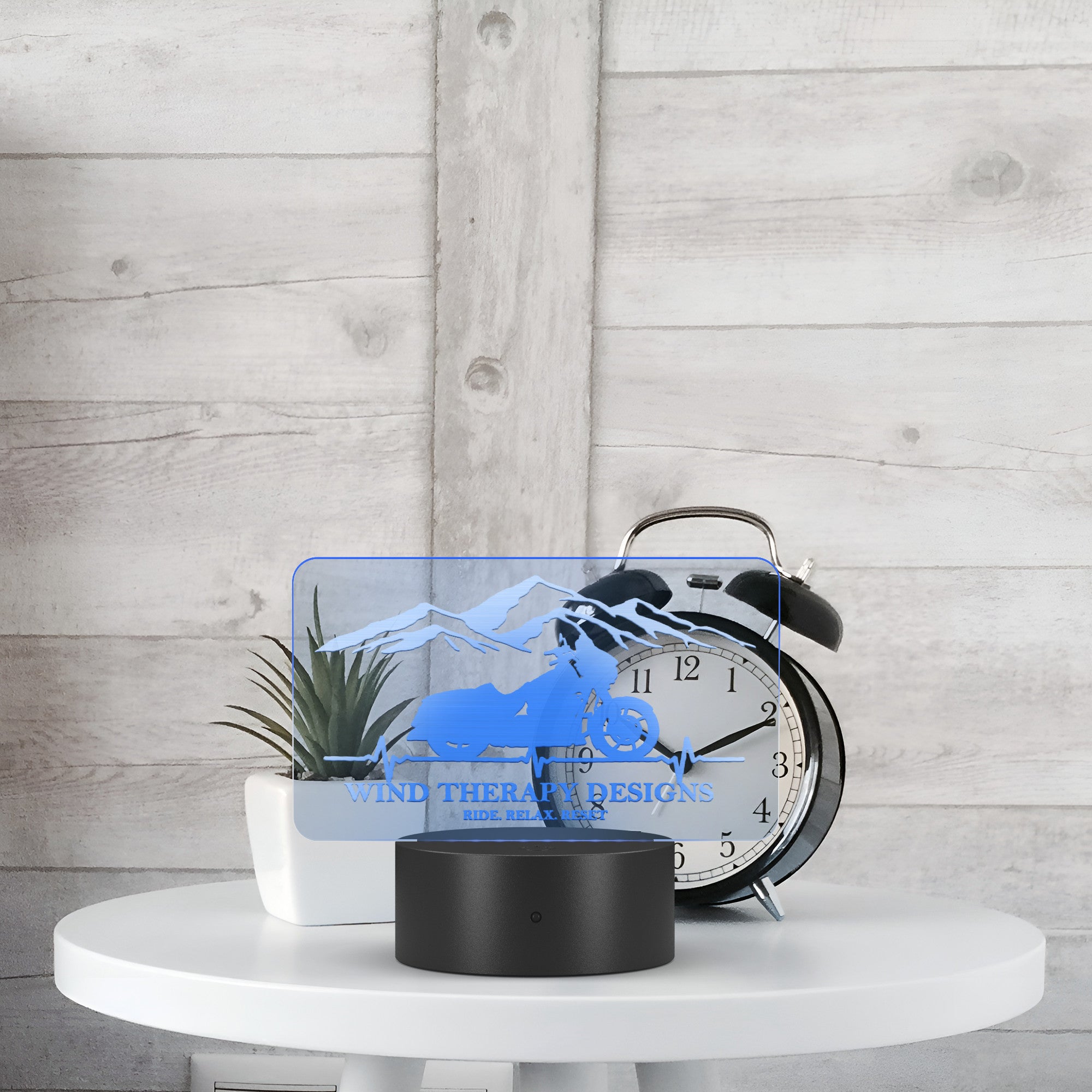 Ride Relax Reset Acrylic Sign